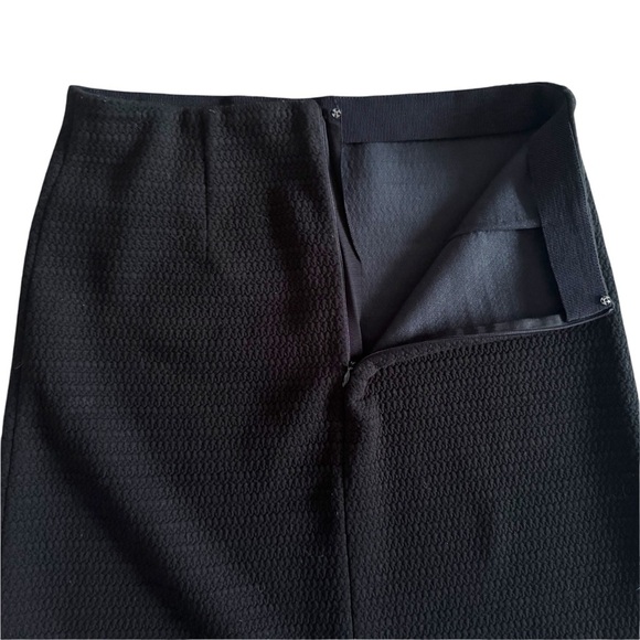 Ann Taylor A line Black mini Skirt textured size 6 office siren corpcore 959 - Picture 10 of 11